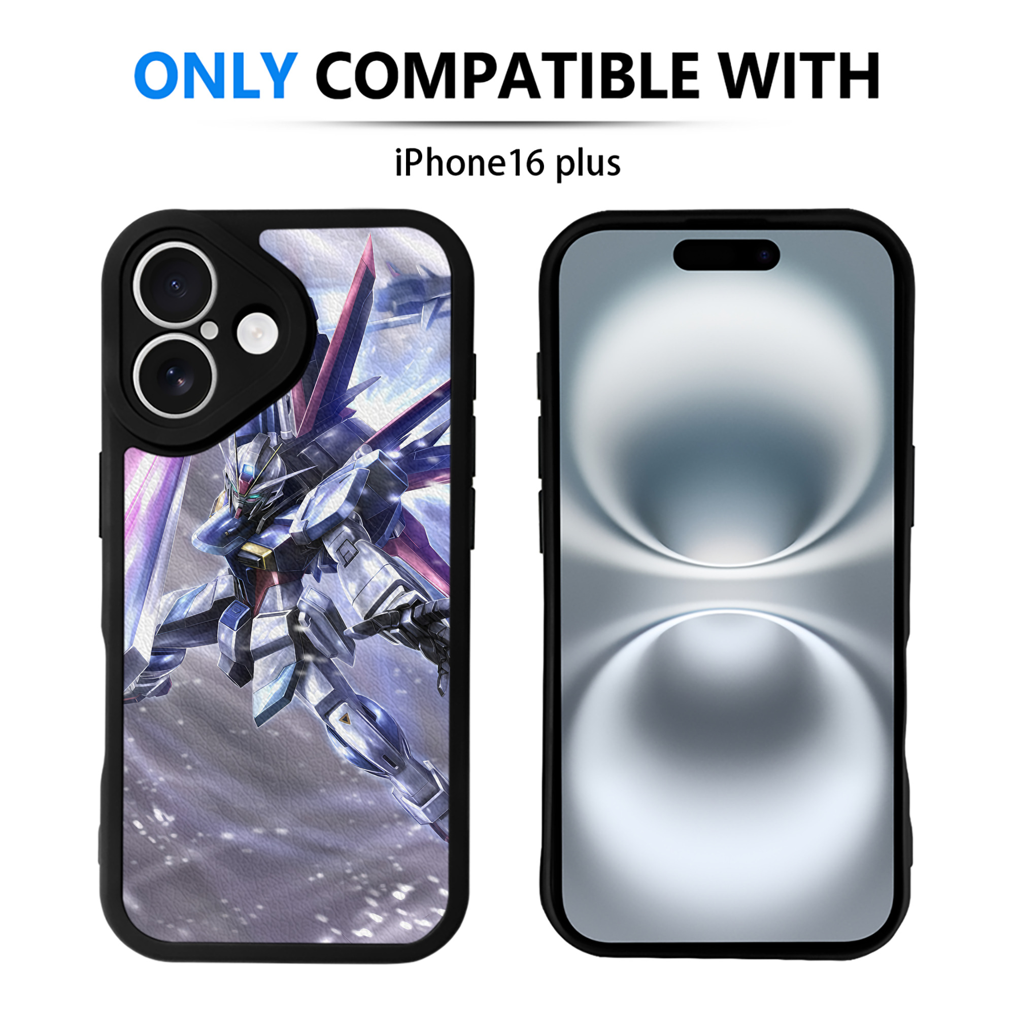 （画像用） 機動戦士ガンダム Mobile Suit Gundam 【iPhone 16シリーズ対応】シリコンスマホケース（レザー調） 材質：シリコン